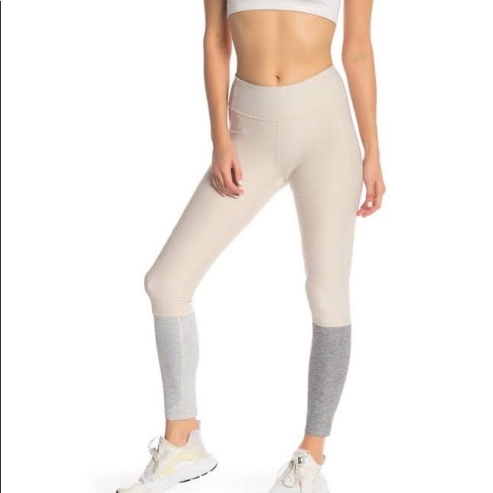 Outdoor Voices Dipped 7/8 Oatmeal Dove Ash Leggings Size Small